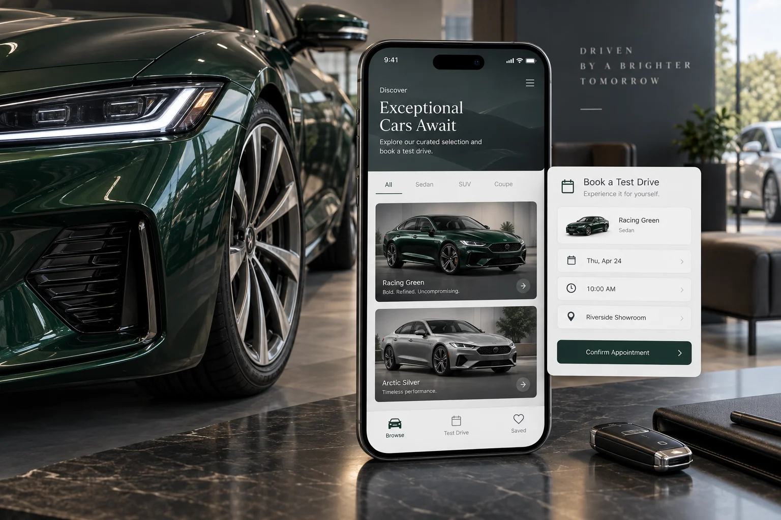 Automobil und Vermietung · Konzeptbild · Keine Kundenreferenz